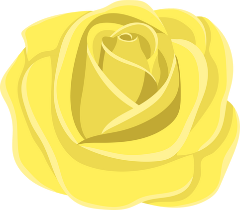 Yellow Rose Illustration 